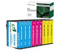 Greenjob Compatibile 604XL Compatibili per Epson 604 XL Colori per Expression Home XP-2200 XP-2205 XP-3200 XP-3205 XP-4200 XP-4205 Workforce WF-2910 WF-2930 WF-2935 (3 Ciano, 3 Magenta, 3 Giallo)