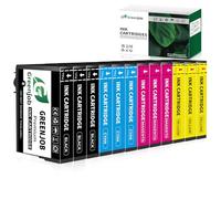 Greenjob Compatibile 604XL Compatibili per Epson 604 XL Multipack per Expression Home XP-2200 XP-2205 XP-3200 XP-3205 XP-4200 XP-4205 Workforce WF-2910 WF-2930 WF-2935 WF-2950 (12 Pezzi)