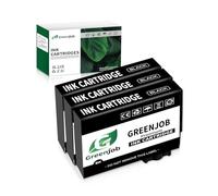 Greenjob Compatibile 604XL Compatibili per Epson 604 XL Nero per Expression Home XP-2200 XP-2205 XP-3200 XP-3205 XP-4200 XP-4205 Workforce WF-2910 WF-2930 WF-2935 WF-2950 (3 Nero)