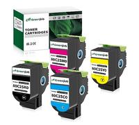Greenjob CX310 Cartucce Toner Compatibili con Lexmark CX310n CX310dn CX410 CX410e CX410de CX410dte CX510 CX510de CX510dhe CX510dthe (2500 Pagine BK, 2000 Pagine CMY) 80C2SK0 80C2SC0 80C2SM0 80C2SY0