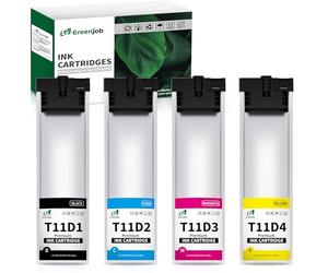 Greenjob T11D1-T11D4 Cartucce Compatibili per Epson T11D1 T11D2 T11D3 T11D4 per Epson Workforce Pro WF-C5390DW BAM WF-C5890DWF BAM WF-C5390DN (4 Confezioni)