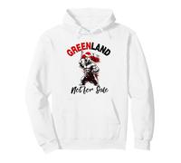 Greenland Flag Bear Support Greenland Is Not for Sale Felpa con Cappuccio