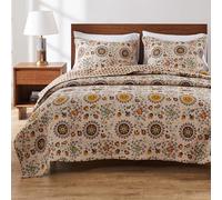 Greenland Home 2-Piece Andorra Quilt Set, Twin, Multicolore