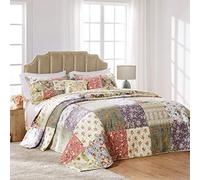Greenland Home Blooming Prairie Full Pezzi copriletto Set, Cotone, Multicolor, King