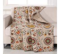 Greenland Home Fashions Andorra Coperta, Cotone, Tortora