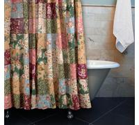 Greenland Home Fashions Antique Chic Tenda da Doccia, Cotone, Multicolore, W 72" x L 72" (1 Panels)