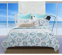 Greenland Home Fashions Luxury Microfiber Quilt Set Copripiumino Cruz, 3 Pezzi, Poliestere, Multicolore, Due piazze, 229 x 229 x 2.5 cm