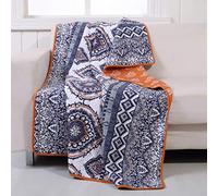 Greenland Home Fashions Medina Coperta, Cotone, Zafferano, 50x60
