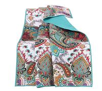 Greenland Home Fashions Nirvana Coperta da tiro, Cotone, Foglia di t