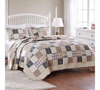 Greenland Home Fashions Oxford Set Trapunta, Cotone, Multicolore, Full/Queen