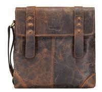 Greenland Nature Borsa a tracolla classica in pelle 31 cm marrone