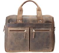 Greenland Nature Cartella Stone in pelle 39 cm marrone