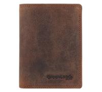 Greenland Nature Montenegro Portafoglio RFID in pelle 9 cm marrone