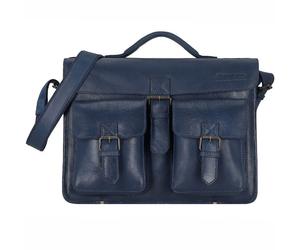 Greenland Nature Natura Cartella in pelle 40 cm blu