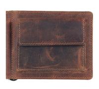Greenland Nature Portafoglio Montana Dollar Clip in pelle 11,5 cm marrone