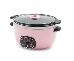 GreenLife - Pentola a cottura lenta in ceramica da 6 quarti, senza PFAS, programmabile, rimovibile e salutare antiaderente per pasti in famiglia, sigillatura in stufa, mantiene caldo,