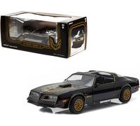 Greenlight 1/24 Scala 1977 Pontiac Firebird Trans Am Nero W / Oro Aquila Su Hood