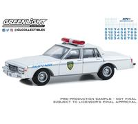 Greenlight 1/64 Caldo Pursuit- 1989 Chevrolet Caprice -nypd-with Foglio 42774