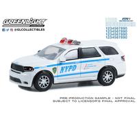 Greenlight 1/64 Caldo Pursuit- 2019 Dodge Durango -nypd-with Decal Foglio 42775