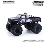 Greenlight 1/64 1981 Chevrolet K20 Monster Truck, Kyle Larson #5, Kings of Crunch Hendrick Motorsports Edition, 49180-A