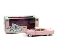 Greenlight, 1955 Cadillac Fleetwood Serie 60 Rosa Con Bianco Tettuccio, 1/24