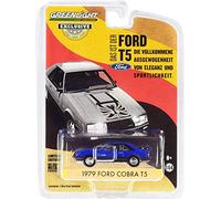 Greenlight 30205, Ford Cobra T5 Blue Glow Hobby Exclusive 1:64 Diecast Model Car 1979