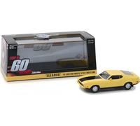 Greenlight 86412 1/43 - 1973 Ford Mustang 'Eleanor' Gone In Sixty Seconds Giallo