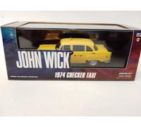 Greenlight 1:43 1974 Checker Taxi NYC Giallo JOHN WICK Modello Auto Metallo