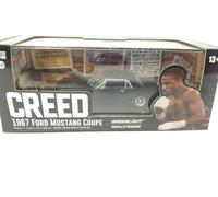 Greenlight 1967 Ford Mustang Coupe Matt Black (Adonis Creed's) Creed (2015) Film 1/43 Diecast Model Car