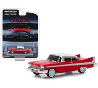 Greenlight Modellino Auto Plymouth Fury 1958 Film Christine Macchina Infernale Evil Version VETRI Scuri Scala 1/64