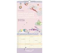 GreenLine Turnowsky 2026 Familienplaner -Wandkalender - Familien-Kalender - 22x45