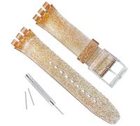 GreenOlive - Cinturino per orologio in gomma al silicone impermeabile, 17mm, Smeraldo