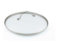 GreenPan Coperchio in vetro con manico in acciaio inox, 24 cm