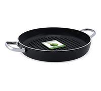 GreenPan Essentials Bistecchiera Antiaderente in Alluminio Forgiato con Rivestimento in Ceramica, Adatta a Tutti i Tipi di Fornelli, Induzione, Forno e Lavastoviglie, 28 cm, Nera