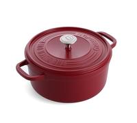 GreenPan Featherweights Forno Olandese in Ceramica Antiaderente, 22 cm/3 Litri, Casseruola in Ghisa con Coperchio, Senza PFAS, Induzione, Sicuro al Forno, Rosso