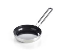GreenPan Mini Padella per Uova Rotonde in Acciaio Anodizzato Duro Ceramico Antiaderente da 14 cm, Senza PFAS, Induzione, Manico in Acciaio Inox Stay-Cool, Forno fino a 220 °C, Lavastoviglie, Argento