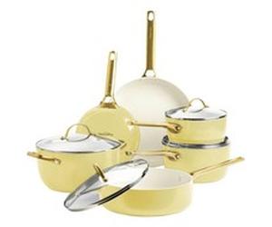 GreenPan Padova Reserve 6 pcs Pot & Pan Set Yellow Pentola / CC008487-001