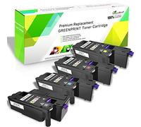 GREENPRINT Cartuccia Toner Compatibile 4 colori BK + C + Y + M 2000 pagine per Nero 1400 Pagine per Ciano Giallo Magenta per Stampanti Laser Dell e525w