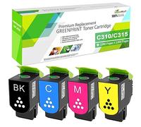 GREENPRINT Cartuccia Toner Compatibile C310 C315 [Nero 3000 pagine, CMY 2000 pagine] Xerox C310 C310dni C310dnim C315 C315dni C315dnim Stampante 006R04356 006R04357 006R04358 006R04359