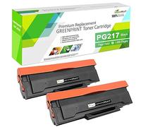 GREENPRINT PG-217 PG217 PG 217 Cartucce di Toner Compatibili [1600 pagine] Stampante P2200 P2200W M6507 M6507NW M6607 M6607NW (2 * Nero)