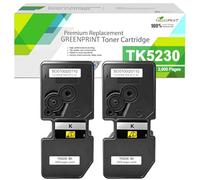 GREENPRINT TK5230 TK-5230 Cartucce Toner Compatibili 2 Nero 2600 Pagine per Kyocera Ecosys TK5230K M5521cdn M5521cdw P5021 P5021cdn P5021cdw Stampanti