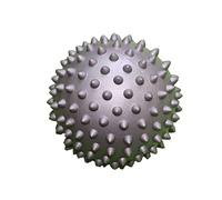 Greensen 7,5cm Pallina da Massaggio in PVC, Duro con Punte per Trigger Point per Sollievo Dal Dolore Muscolare e Fascite Plantare, con Materiale Ecologico Non Tossico per Relax di Schiena (GREY)