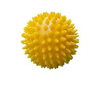 Greensen 7,5cm Pallina da Massaggio in PVC, Duro con Punte per Trigger Point per Sollievo Dal Dolore Muscolare e Fascite Plantare, con Materiale Ecologico Non Tossico per Relax di Schiena (YELLOW)