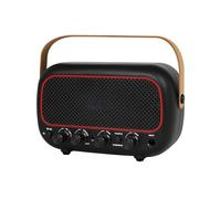 Greensen Amplificatore Per Chitarra Portatile 5W, Altoparlante Bluetooth Ricaricabile Con Effetti Clean E Overdrive, Jack Cuffie, Per Chitarra Elettrica E Prove Musicali (Nero)