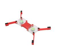 Greensen Base di Raffreddamento per Laptop, Supporto Pieghevole Portatile per Notebook con Doppia Ventola e Luce LED Blu per Notebook da 15-17 Pollici (rosso)