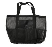 Greensen Borsa da Spiaggia a Maglie Larghe, capacità Extra Large da 40L con 8 Tasche a Rete e Bordi Rinforzati, per Viaggi in Spiaggia, Nuoto, Shopping e Giornate in Famiglia