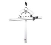 Greensen Calibro per da Tavolo, Calibro per da Tavolo in Lega di Alluminio con Guida da 250 Mm e Fermo Ribaltabile, Piastra di Base Rimovibile per Tagli Angolari Precisi, Tenonatura, Lavorazione del