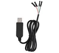 Greensen Cavo Adattatore da USB a COM TTL, Design Leggero, Plug and Play, Lunghezza 95 Cm per la Programmazione del Microcontroller e la Comunicazione Seriale