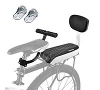 Greensen Cuscino del Sedile Posteriore della Bici, Maniglia del Bicicletta, Sedile Posteriore della Bicicletta Ciclism Cuscino Morbido in Pelle Pu con Schienale - 34 x 16 x 7,5 Cm