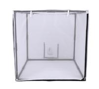Greensen Dipinto Rimovibile Portatile con Tende a Griglia Protettiva e Filtro in Cotone per Vernice a Spruzzo nel Cantiere dello Studio del Garage 75x75x75cm